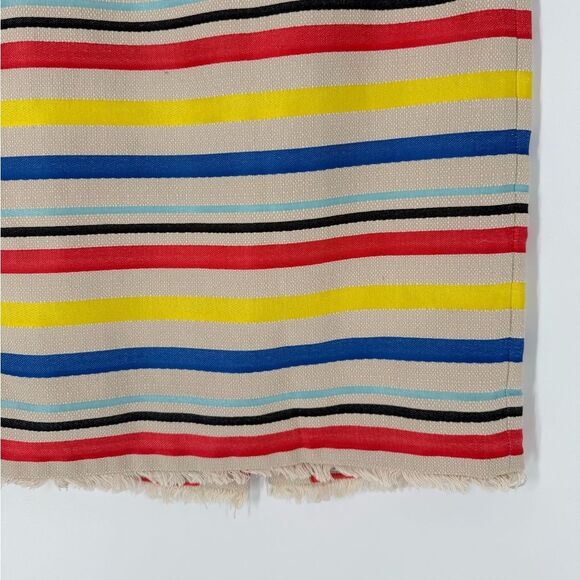 J.Crew Jacquard Pencil Skirt in Cream/ Rainbow Stripe | Size 2 - Picture 5 of 7